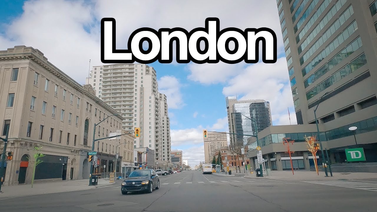 Exploring The Heart of London, Ontario, Canada Downtown Drive in (April)