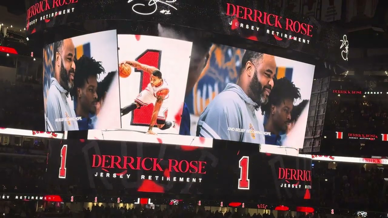 Derrick Rose Jersey Retirement Intro & Entrance 1/24/26 LIVE