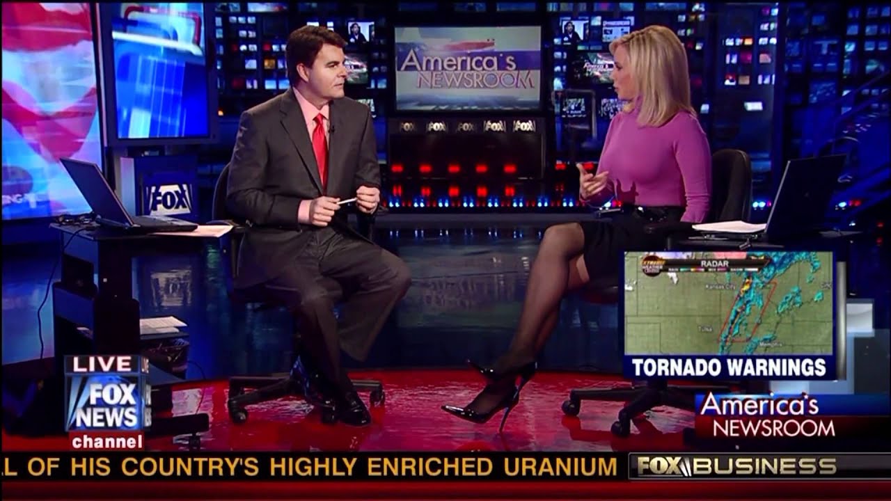 Jamie Colby black pantyhose 12 31 10 America's Newsroom HD