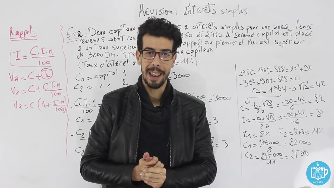 Mathématiques Financières S2:#révision (Intérêts simples)