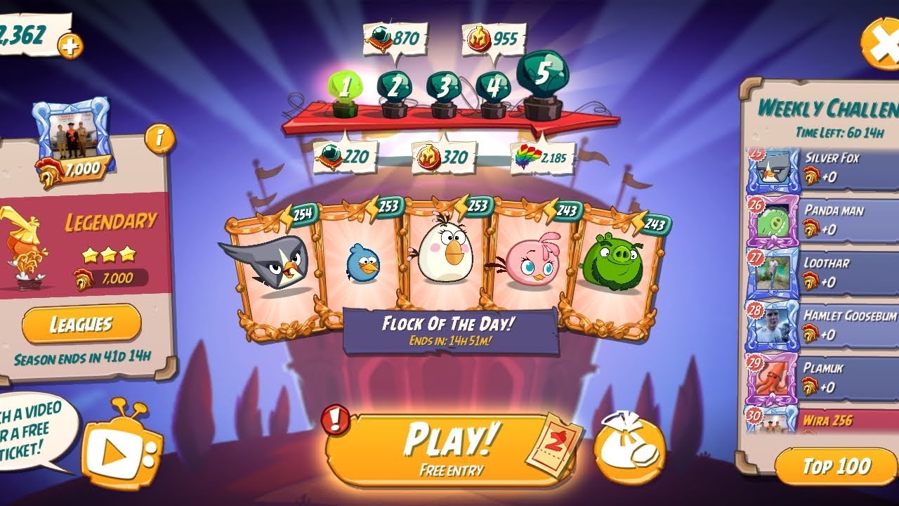Angry Birds 2 Arena Today: The Blues vs. Leonard! 🤣😁🤭
