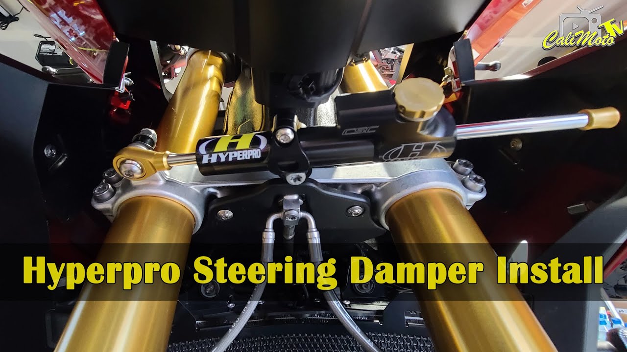 Hyperpro Steering Damper Installed on 2016 BMW S1000XR