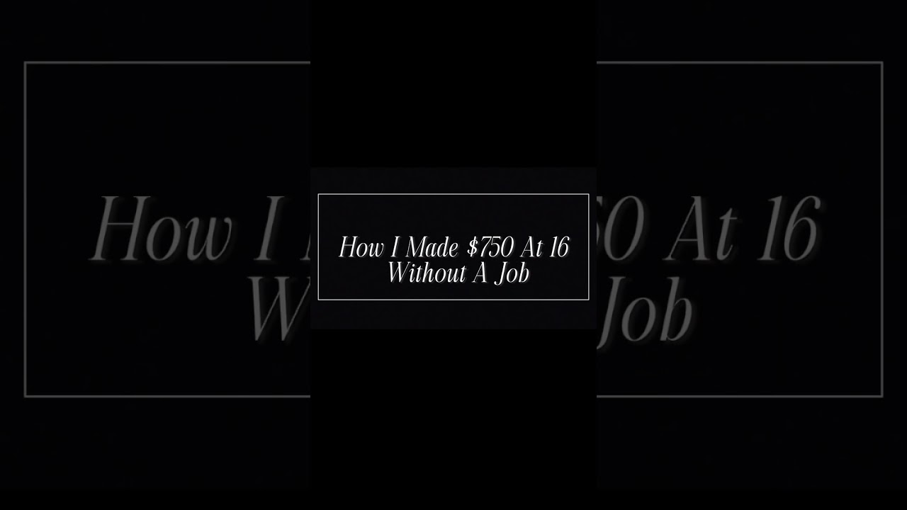 $0 to $750 at 16. Here&rsquo;s how. #motivation #youngentrepreneur #hustle #selfmadejourney