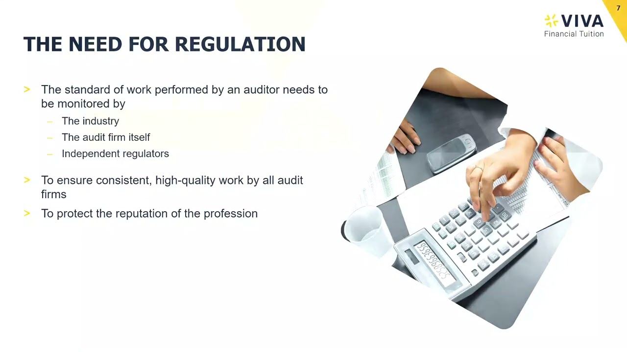 ACCA Advanced Audit and Assurance (AAA) Course: 1. The Need for Regulatory Frameworks for Audit