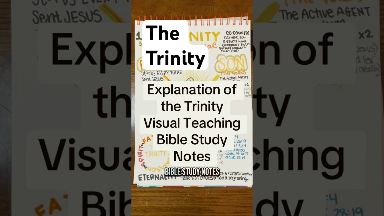 The Trinity Visual Bible Teaching Bible Study Notes #biblenotes #theology #biblestudytime
