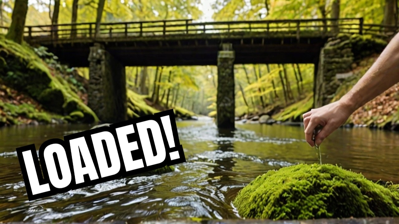 This old bridge was loaded! Magnet fishing