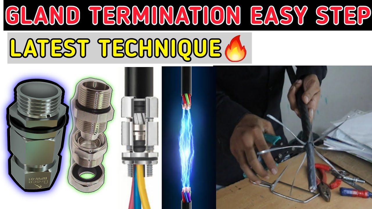 GLAND TERMINATION KAISE KARE | HOW TO DO GLAND TERMINATION | DOUBLE COMPREESION GLANDS | DC GLAND