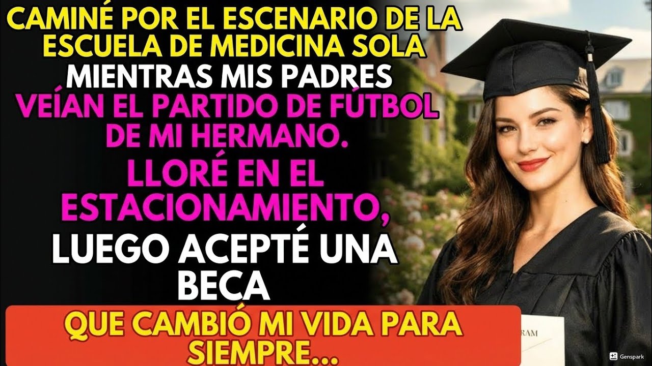 Mis padres faltaron a mi graduación de medicina por el fútbol de mi hermano; me fui del país