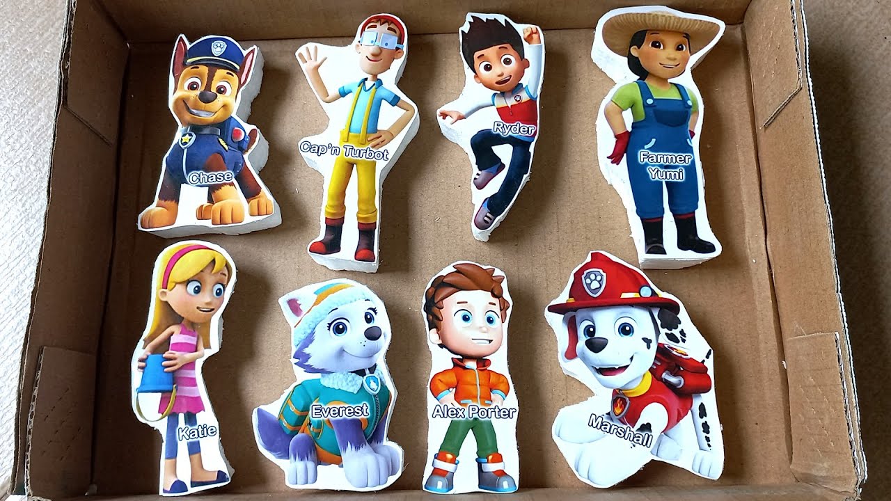 Satisfying ASMR Paw Patrol Everest Marshall Katie Alex Porter Chase Ryder 