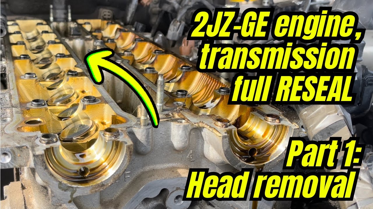 How to remove 2JZ-GE cylinder head | Lexus GS 300, IS 300, SC 300 | 2JZ-GE Rebuild Part 1