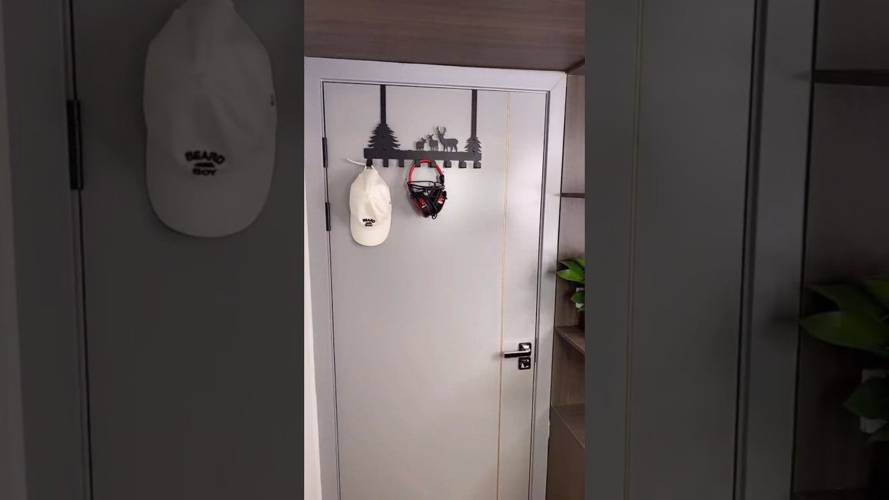 Wall Mount Coat Rack with 6 Hooks Stylish and Functional #shortvideo #shorts