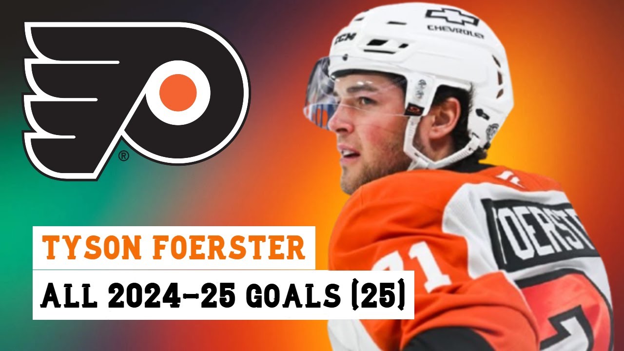 Tyson Foerster (#71) All 25 Goals of the 2024-25 NHL Season