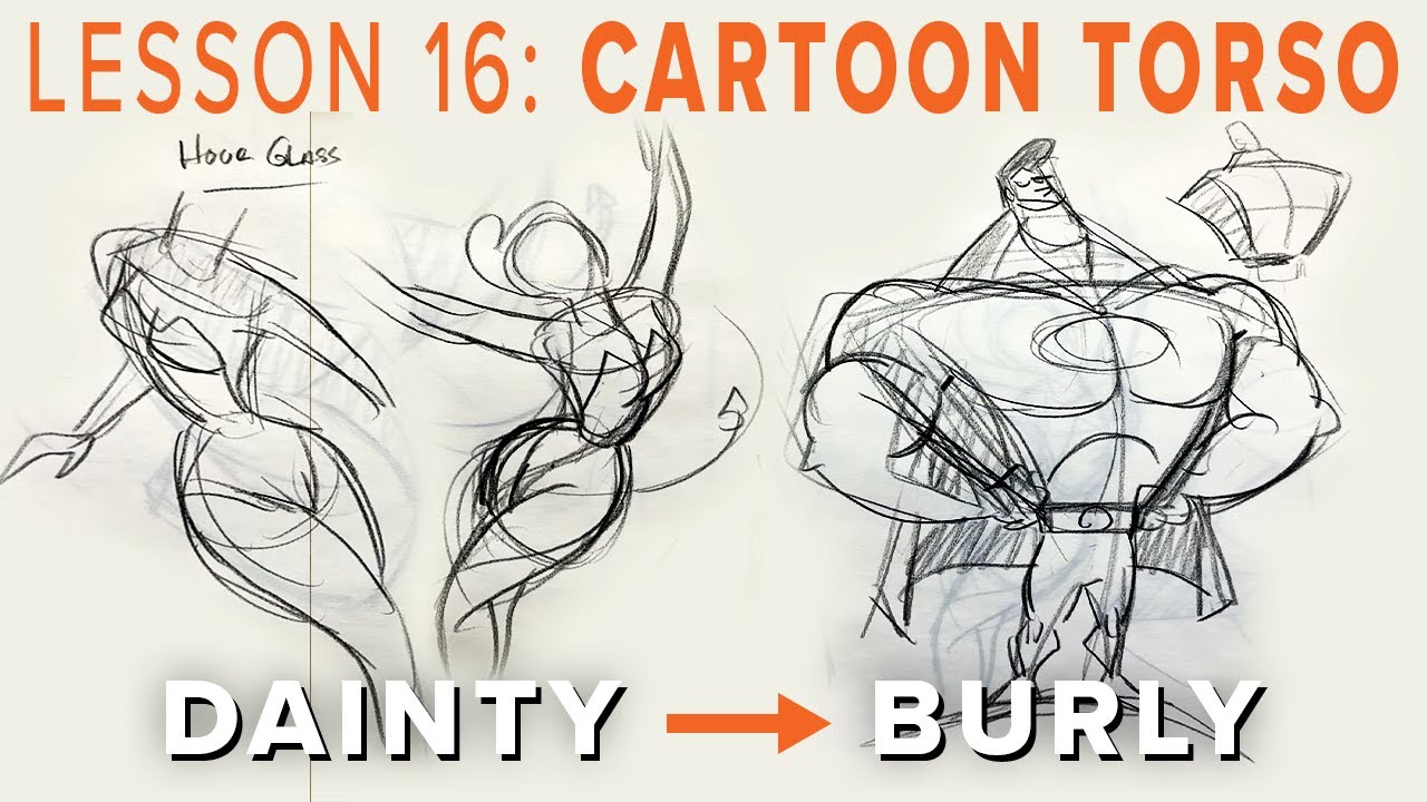 Learn to Draw Anatomy - Cartoon Torso