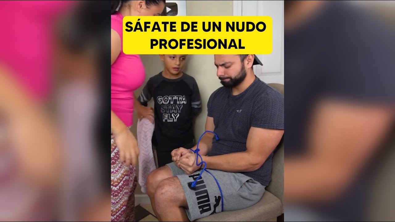 El famoso truco de las manos atadas 😱🔥 Aprende a safarte!