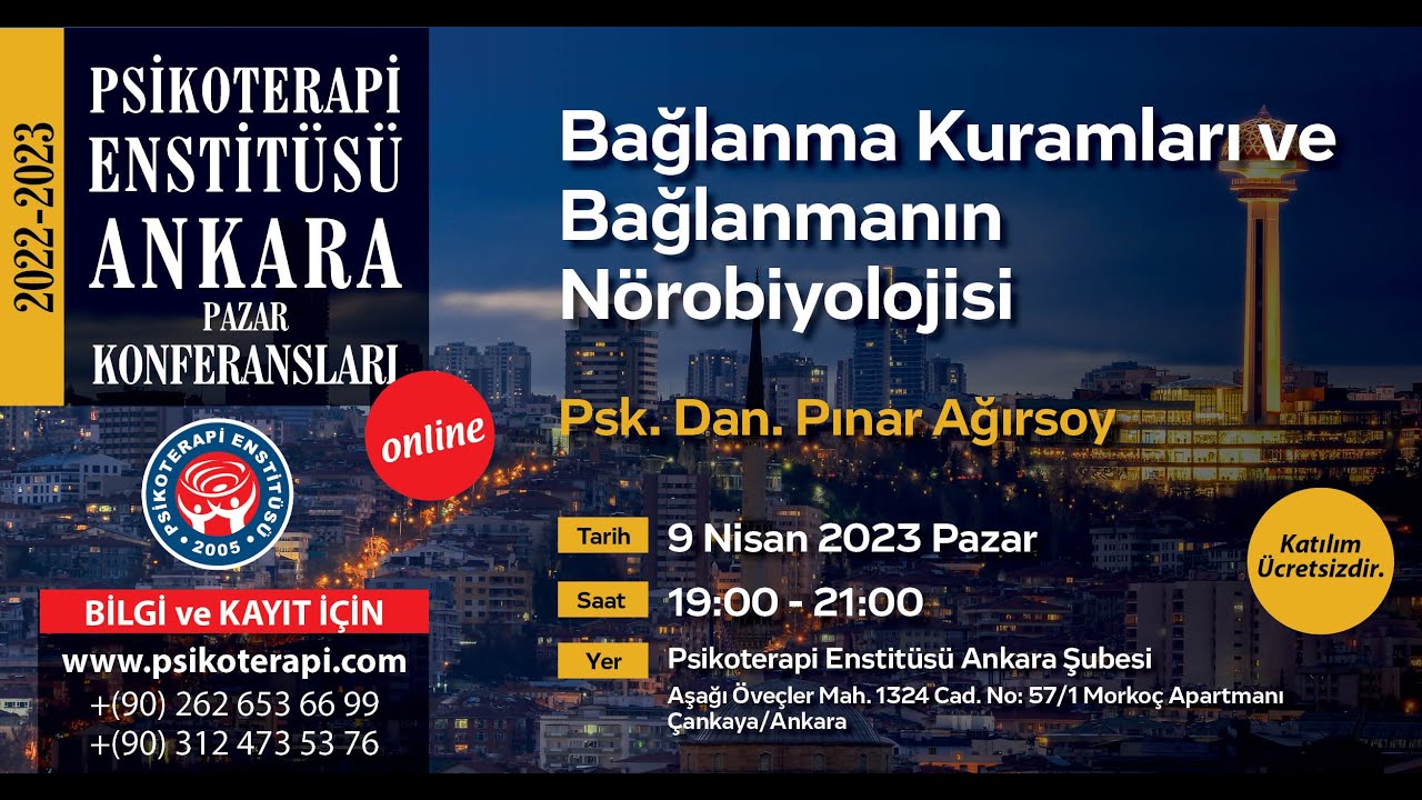 Psk. Dan. Pınar Ağırsoy - Bağlanma Kuramları Ve Bağlanmanın Nörobiyolojisi”