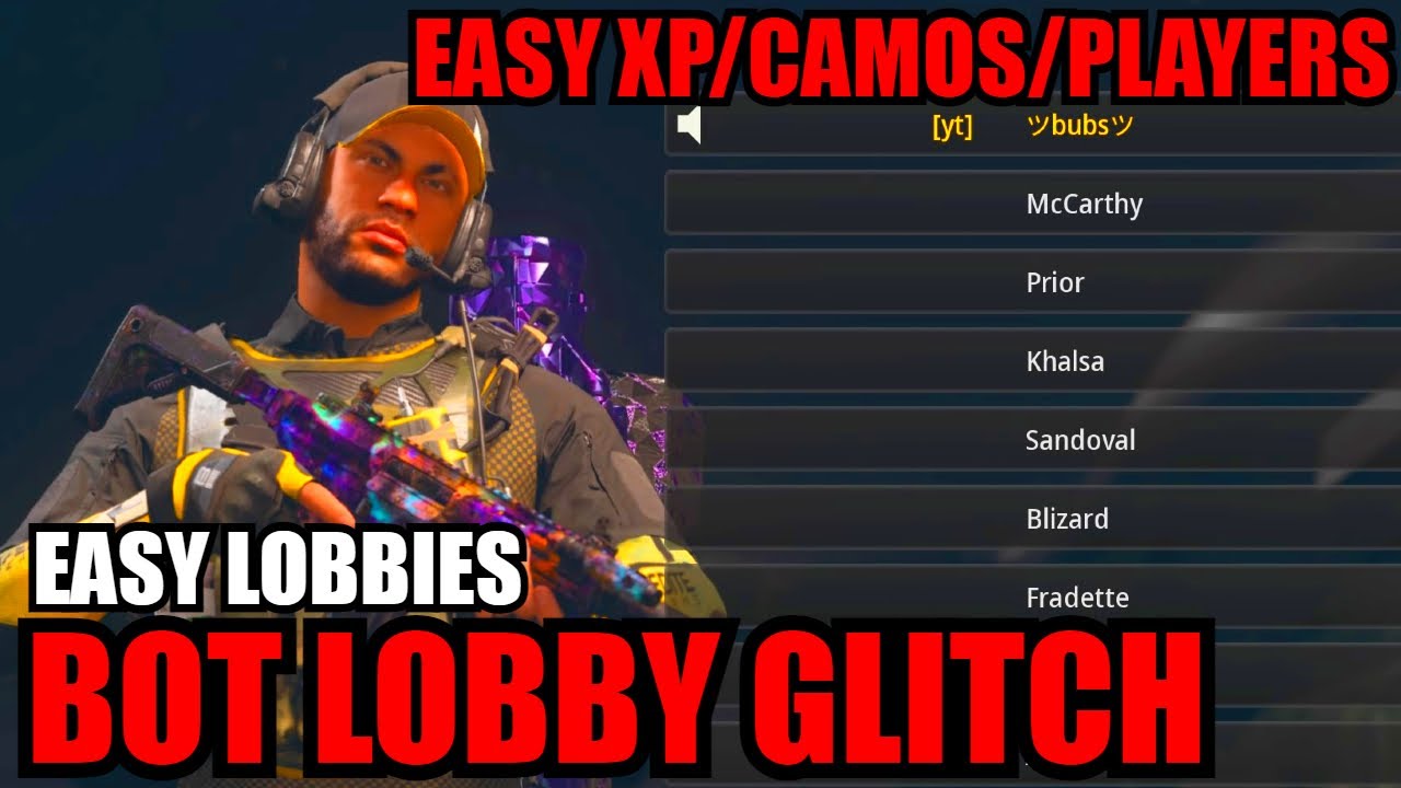 *NEW* MW2 BOT LOBBY GLITCH! EASY XP/CAMOS! GET BOT LOBBIES ONLINE NOW! MW2 GLITCHES!