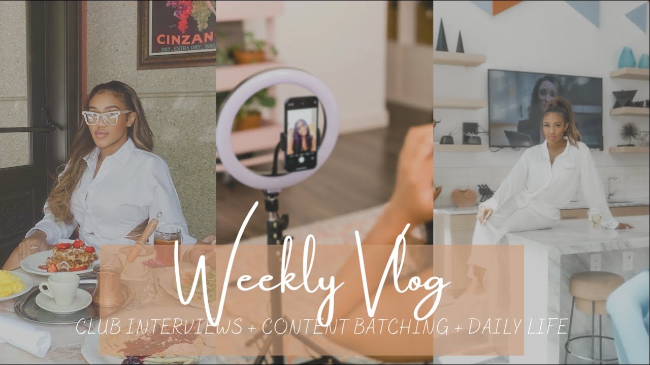 Weekly Vlog in Atlanta  | Club Interview + Content Batching + Daily Atlanta Life