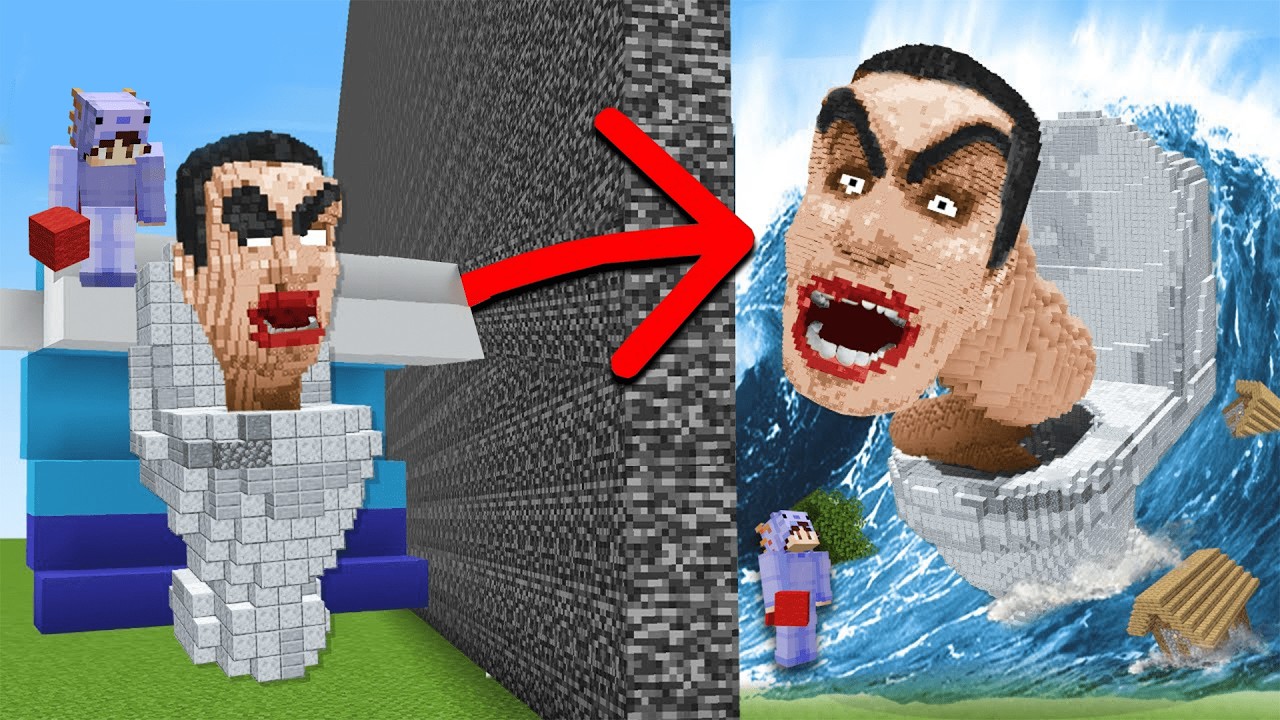 Neden Minecraft Yapı Kapışmasında SKİBİDİ TUVALET ile Trolledim?