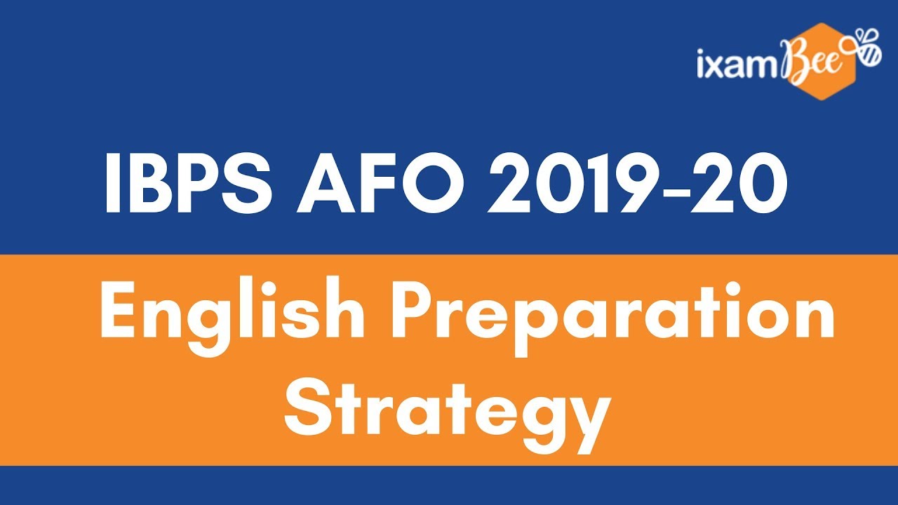 IBPS AFO 2019-20 | English Preparation Strategy
