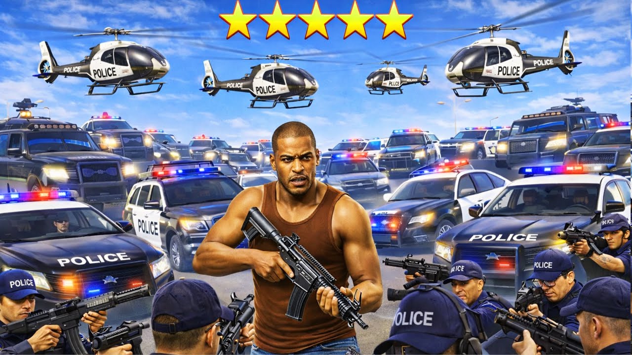 Police Chase Simulator Gameplay 😱 5 Star Police Chase | Epic Police Escape | Android Gameplay