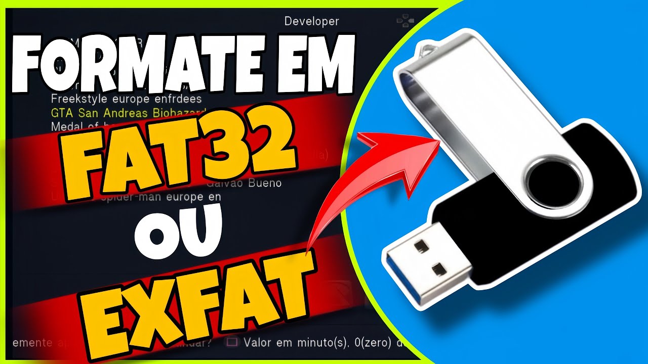 como formatar seu pen drive em FAT 32 ou EXFAT pelo celular 2025