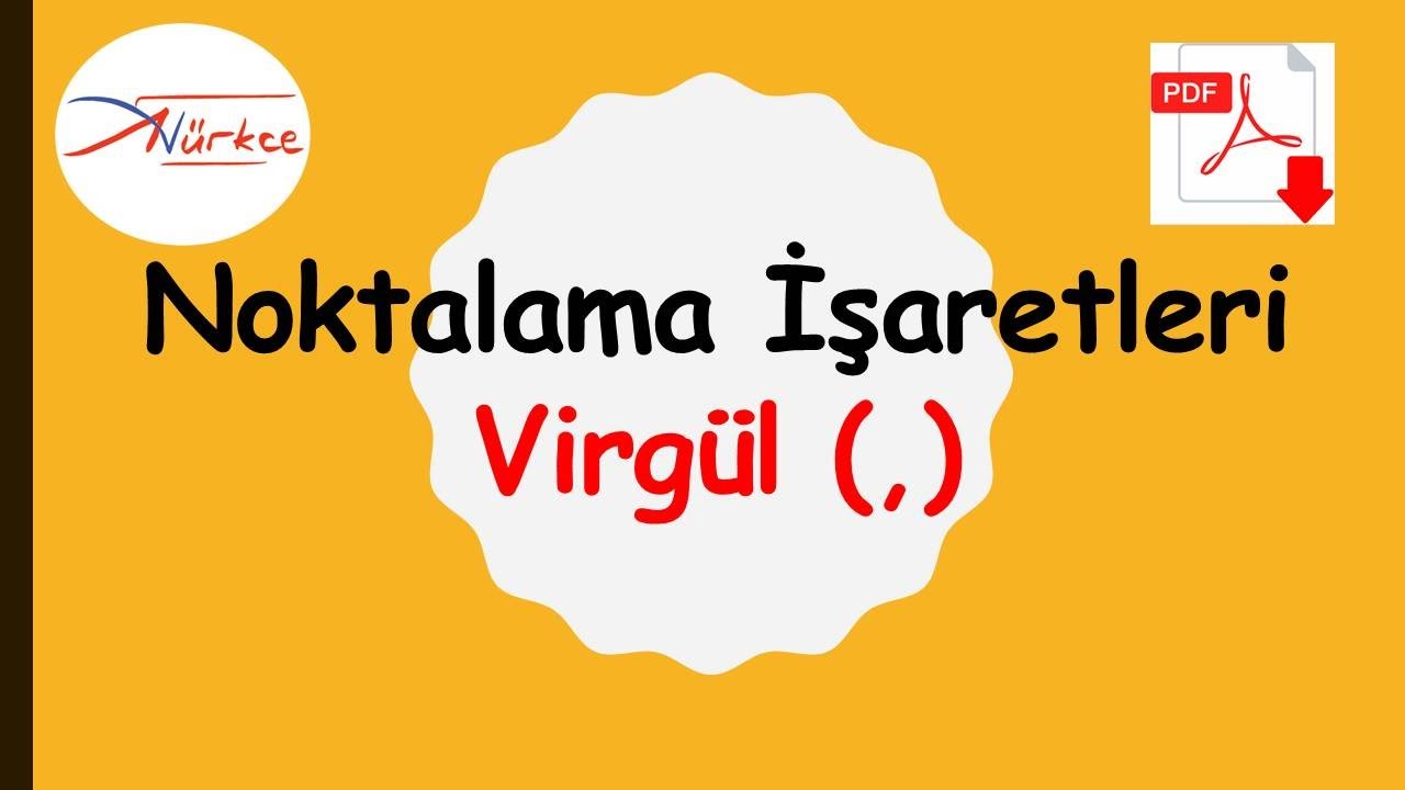 Virgül / Noktalama İşaretleri / Adem Hoca