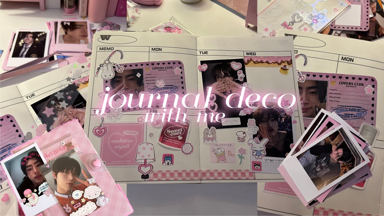 🎀 journal deco with me | polco, journal spread