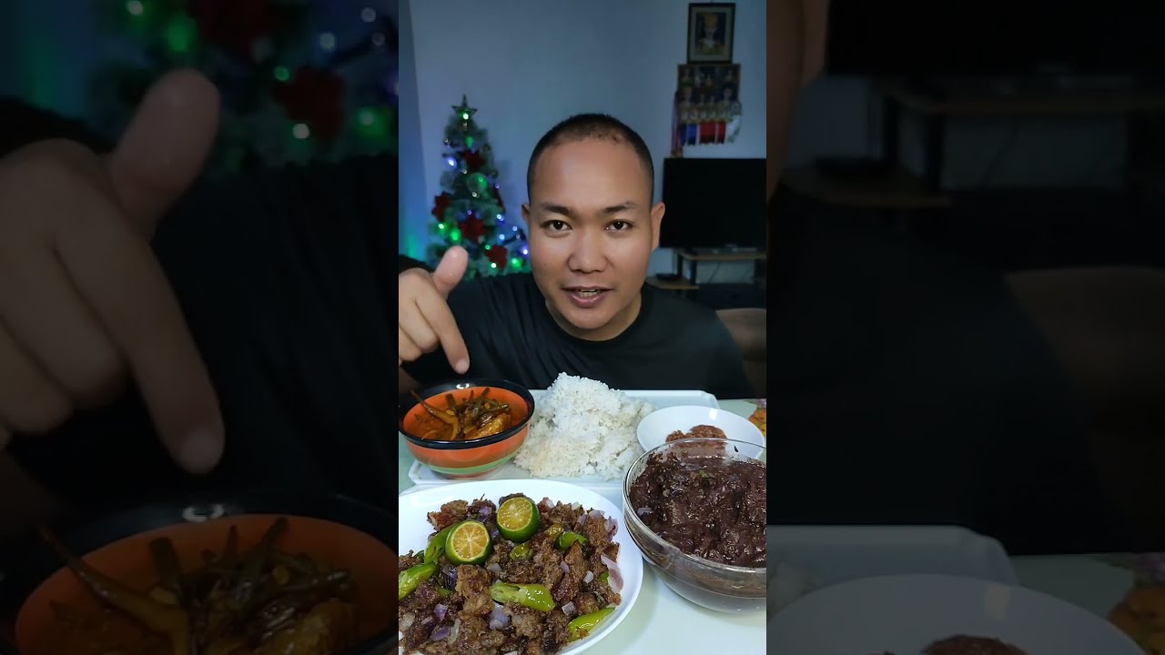 PORK DINUGUAN SISIG KARE-KARE | MUKBANG
