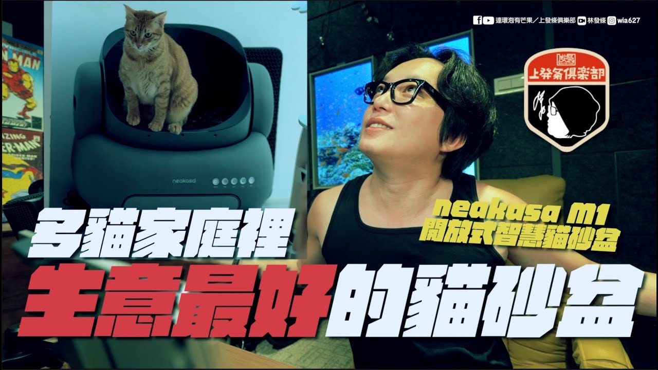 多貓家庭裡，生意最好的貓砂盆│neakasa M1 開放式智慧貓砂盆