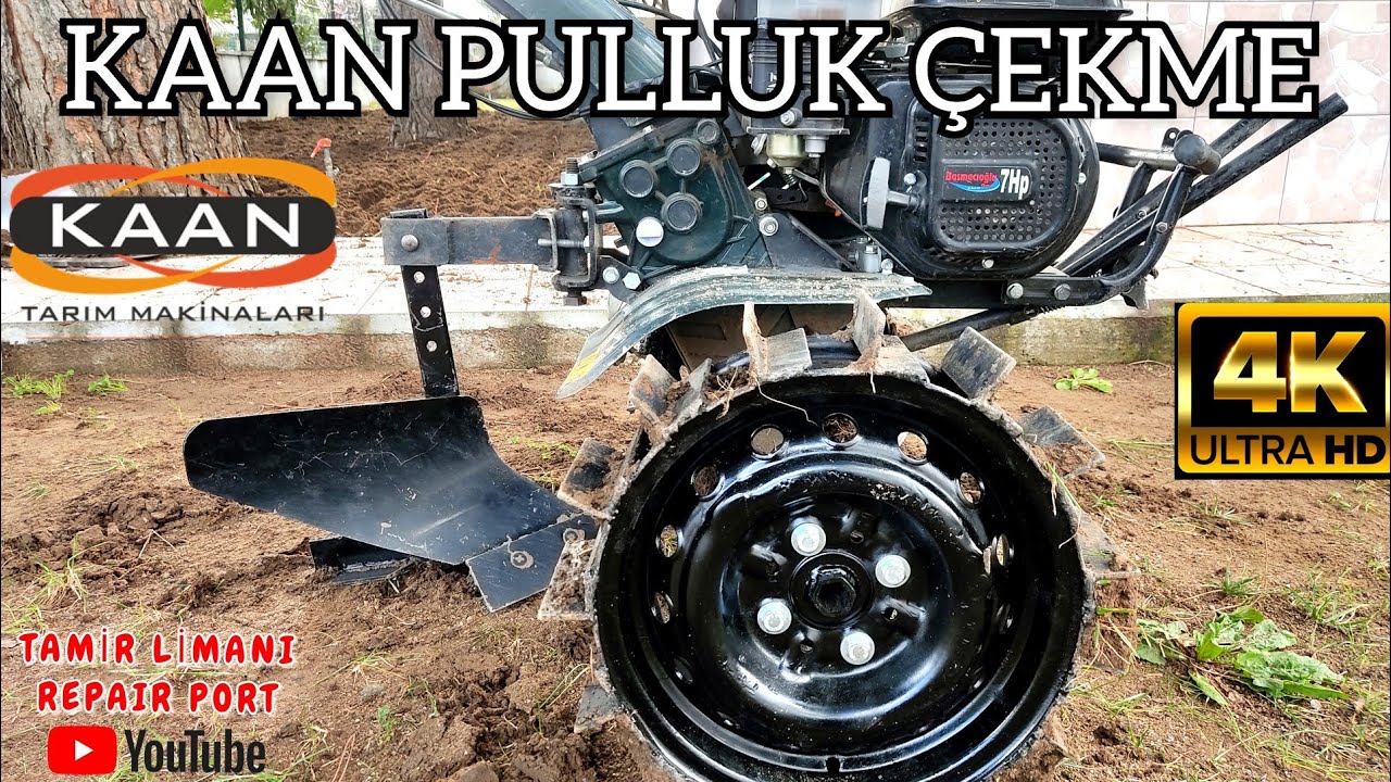 Kaan çapa makinası pulluk çekme (Demir teker ile - 23s)