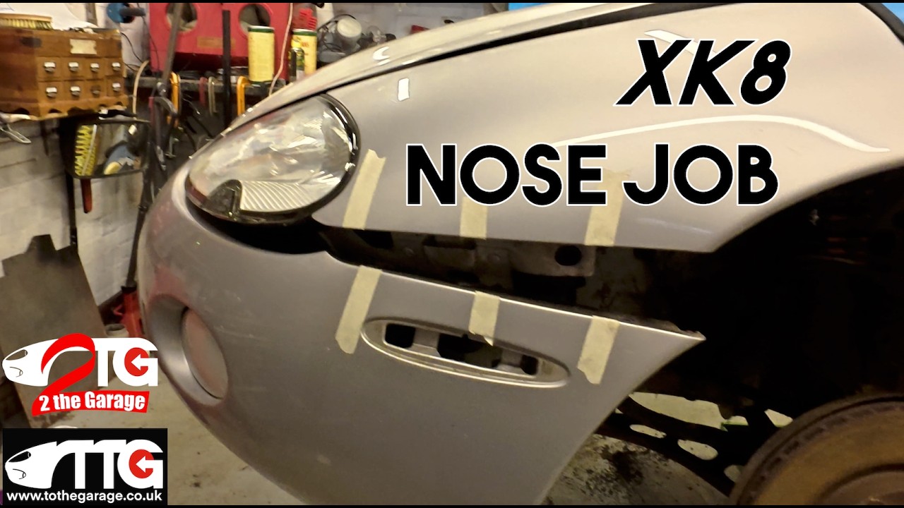 Снимаю переднюю часть своего Jaguar XK8!