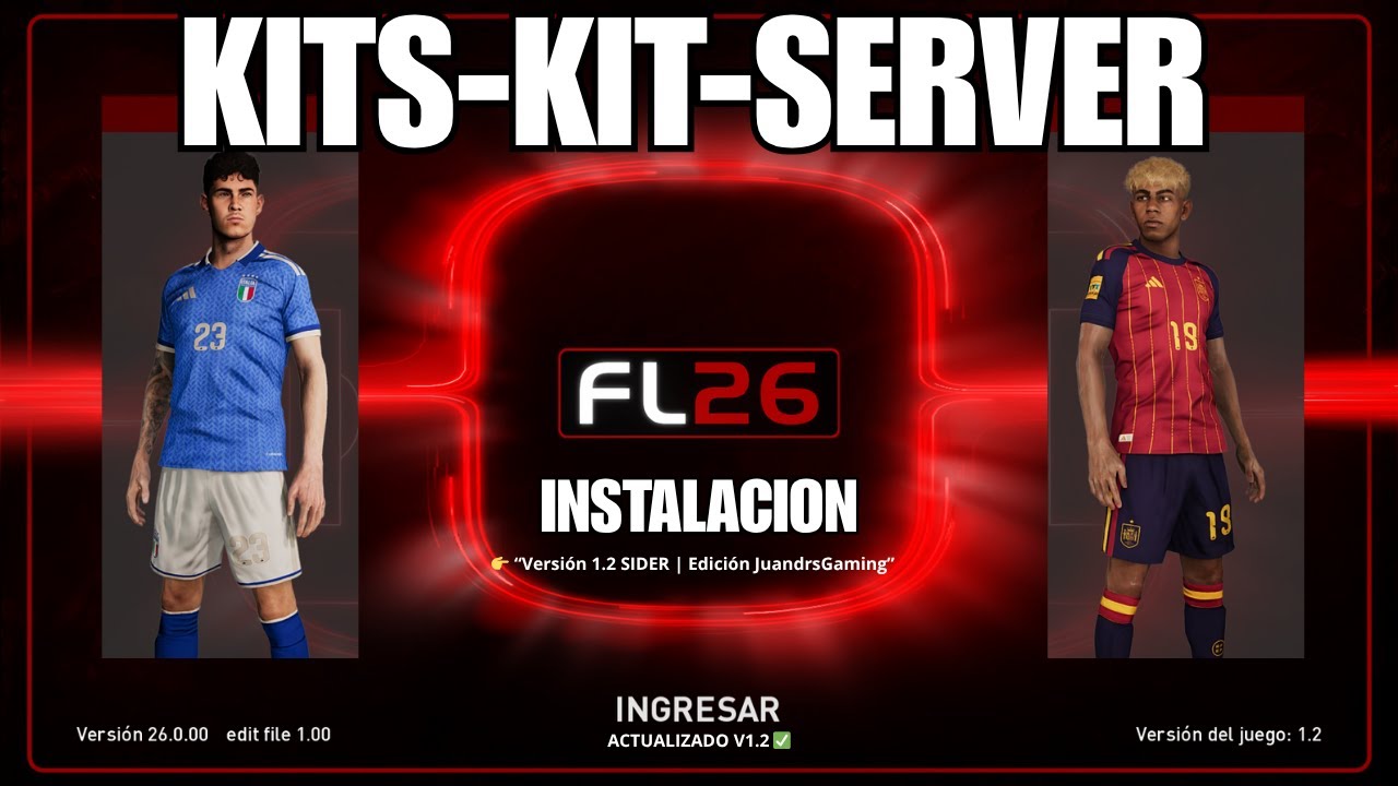 Cómo INSTALAR KITS (Selecciones y Equipos) en FOOTBALL LIFE 2026 — Paso a paso (Sider / Kit-Server)
