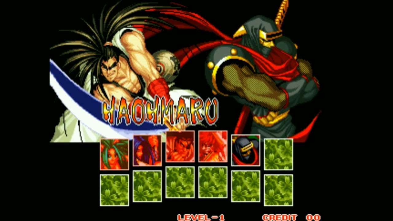 SAMURAI SHODOWN II NEO GEO MVS ARCADE LEVEL 1 HAOHMARU