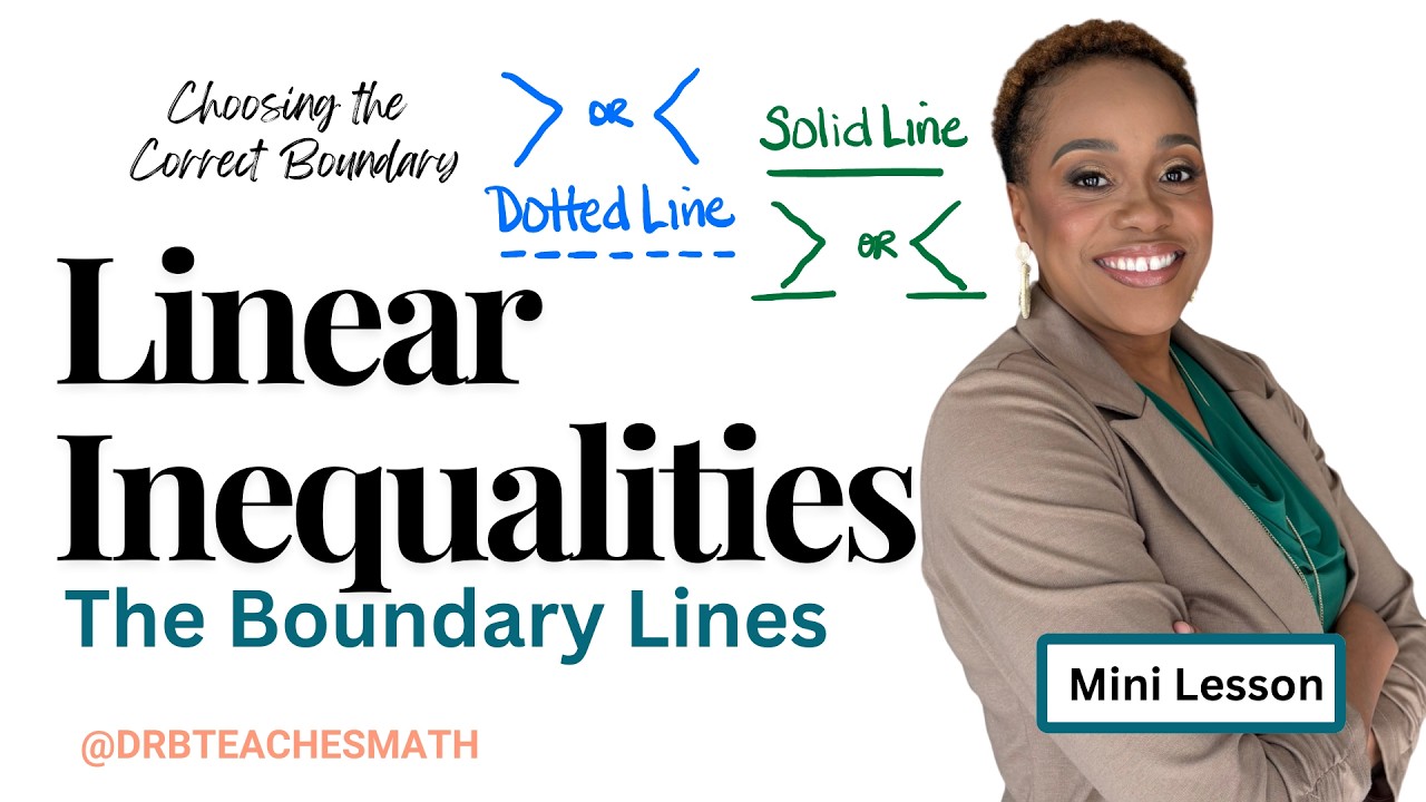 Solid or Dotted? Choosing the Correct Boundary Line | Mini Lesson Systems of Inequalities