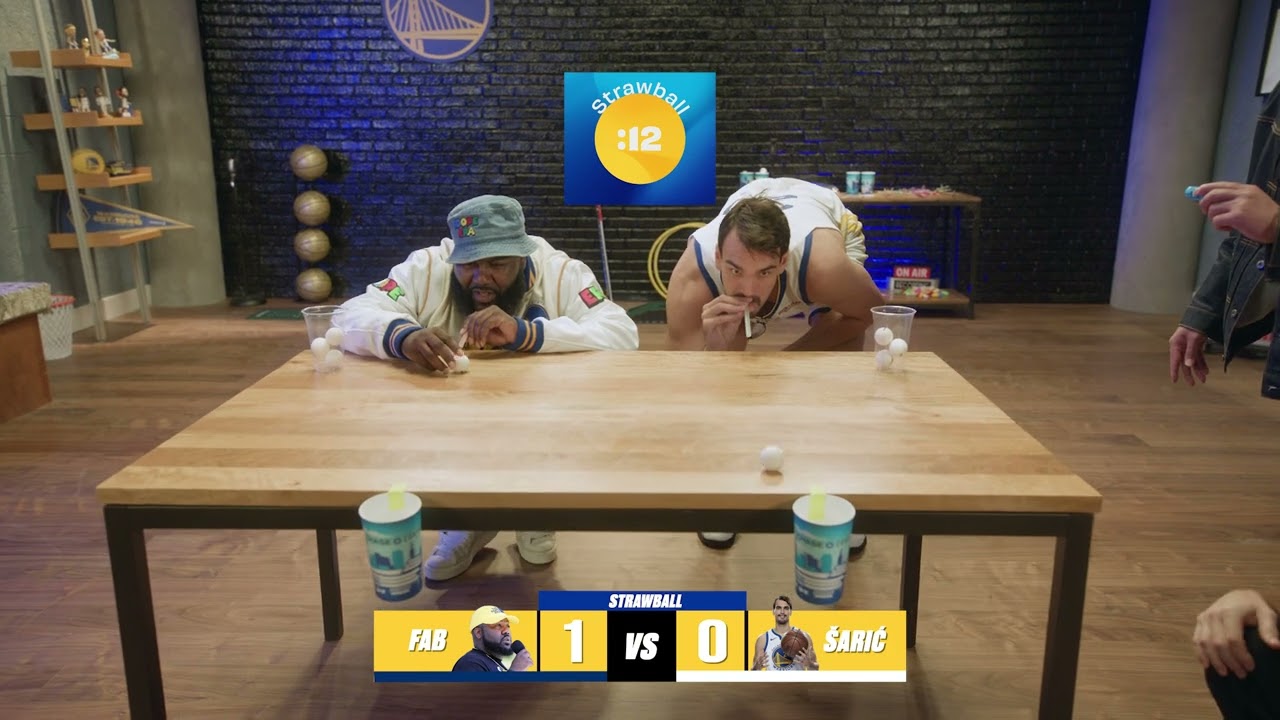 Warriors Straw Ball Challenge | Mistah F.A.B vs. Dario &Scaron;arić