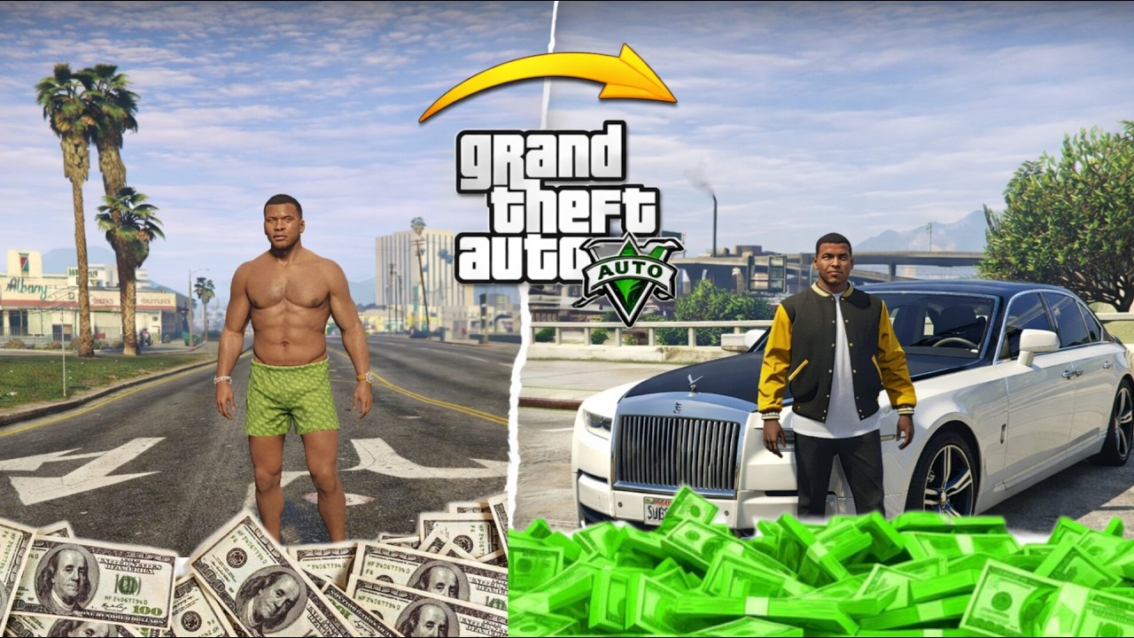 Poor To Rich in GTA 5 💰 Petrol Pump Business Se Supercar Tak! gareeb ke phele car