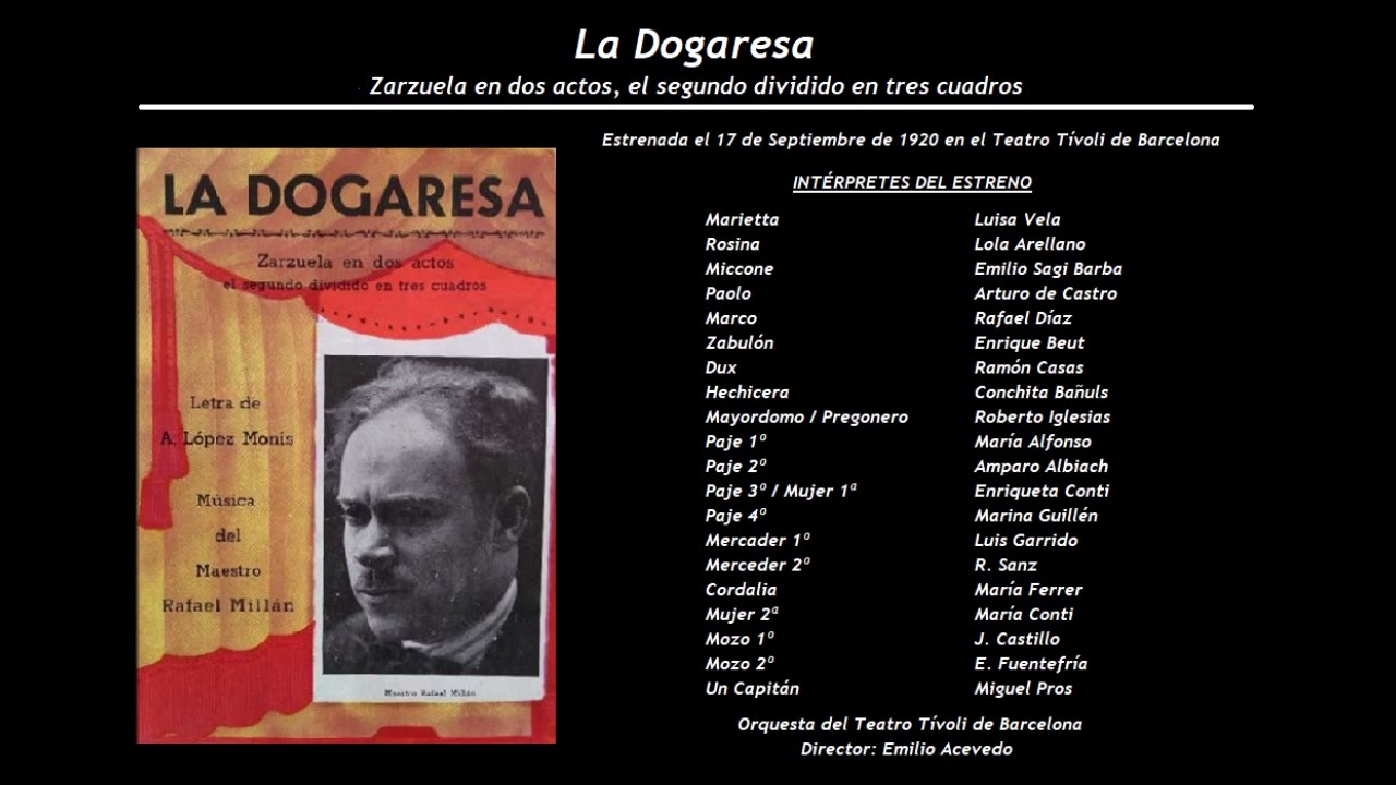 La Dogaresa - Romanza Final de Paolo 'Ven a mí, muerte querida' (1967) - Bernabé Martí