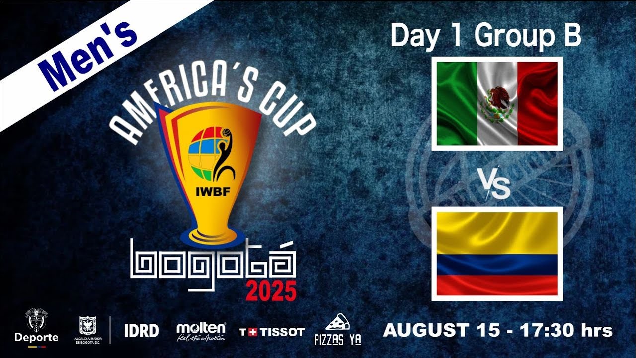 Mexico 🇲🇽 vs Colombia 🇨🇴 | Day 1 – Men’s Group Stage | 2025 IWBF Americas Cup