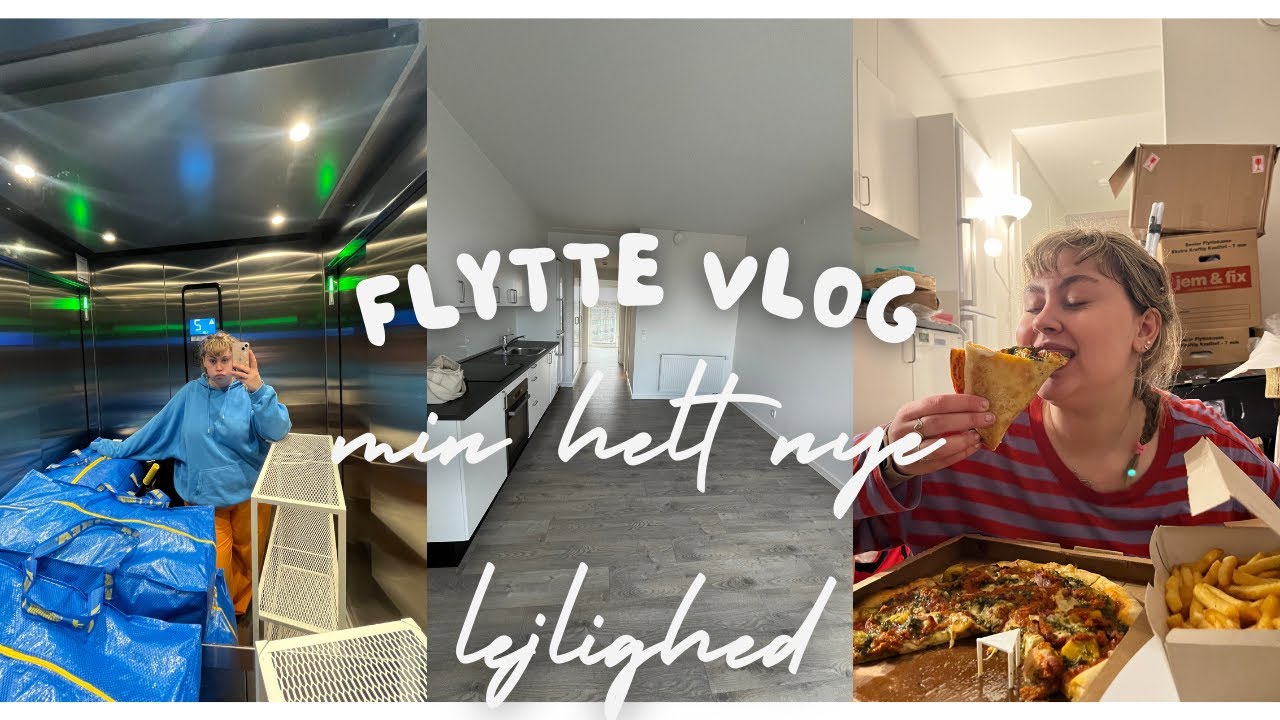 FLYTTEVLOG!! Lejlighedstour, nedpakning og alt muligt andet!!