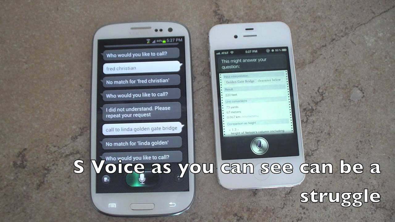 S Voice vs Siri - Galaxy S III 3 vs iPhone 4S