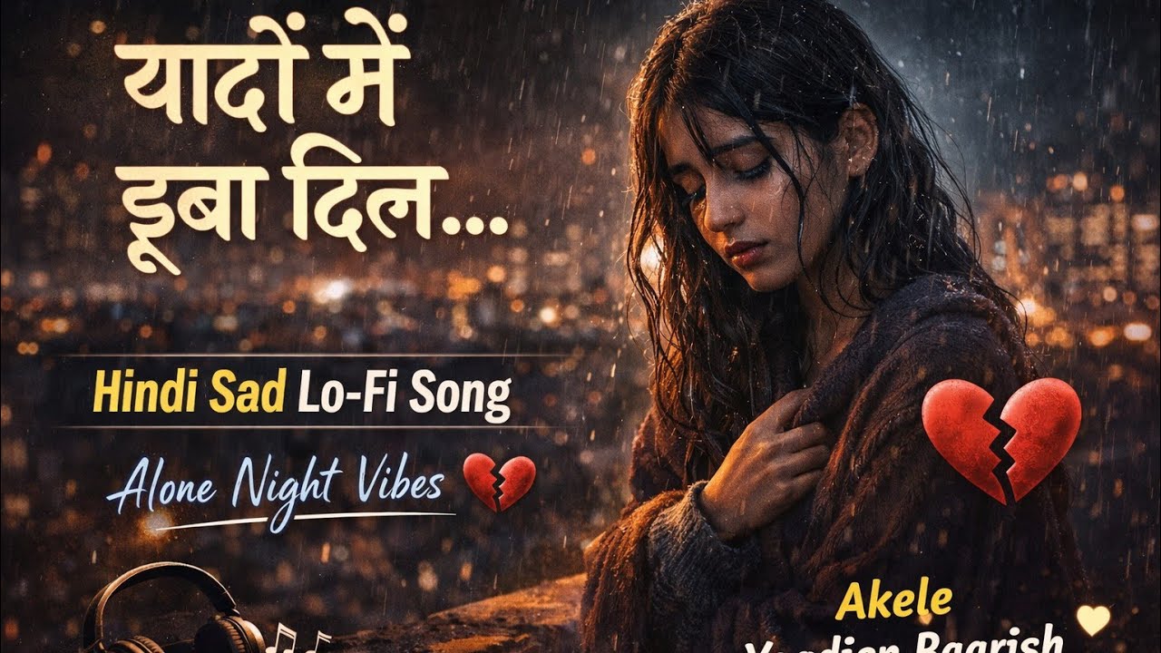 Yaadon Mein Dooba Dil | Hindi Sad Lo-Fi Song | Alone Night Vibes 💔