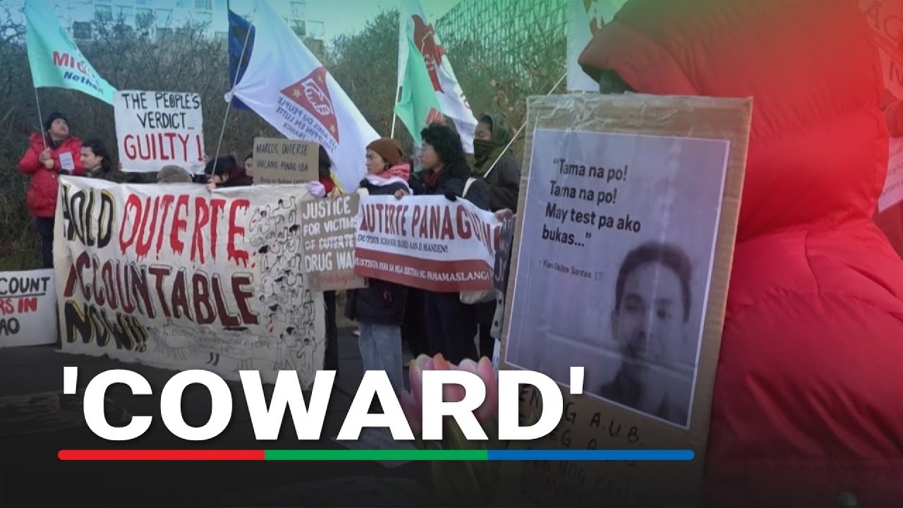 Victims denounce 'coward' Duterte as ICC pre-trial hearings begin | ABS-CBN News
