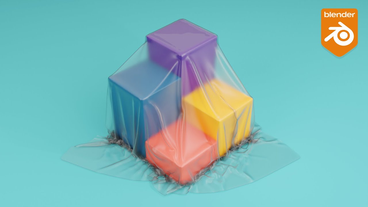 Create Motion Graphic Animations with the cloth modifier | blender tutorial