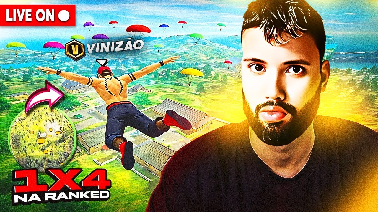 RANK 50 VOLTOU❤️ FT. MEGADRAGOM E APELAPATO ❤️ VINIZAO LIVES ❤️ FREE FIRE AO VIVO