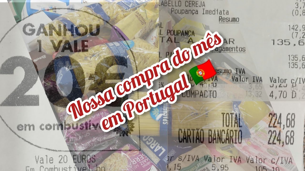 Nosso gasto no mercado em Portugal 🇵🇹