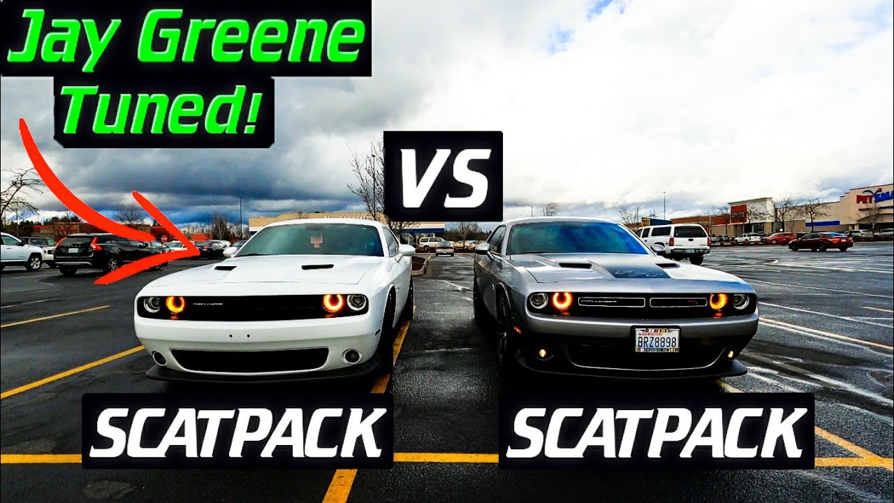 How much faster is a Jay Greene Tuned Scatpack vs Stock Scatpack? |SCATPACK VS SCATPACK!!!|