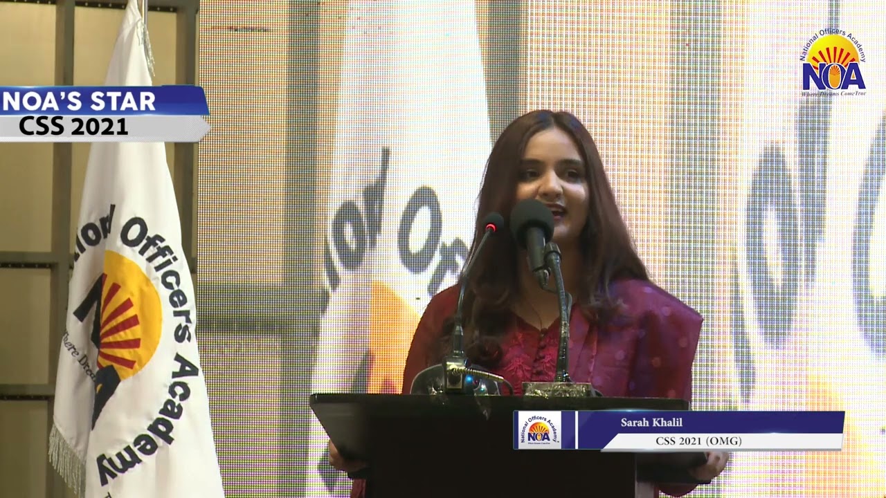 Sarah Khalil OMG | CSS 2021 | National Officers Academy