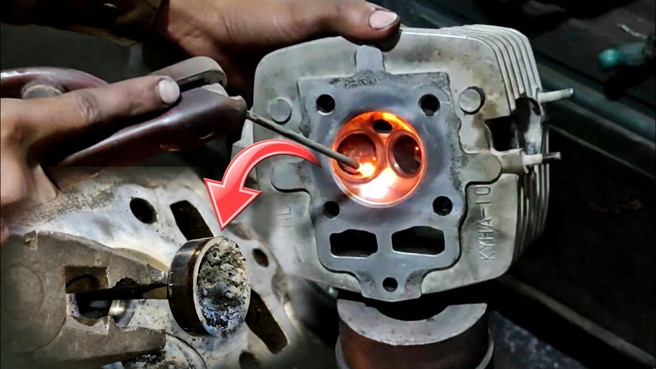 How to remove Valve seats with welding without seat cutters?