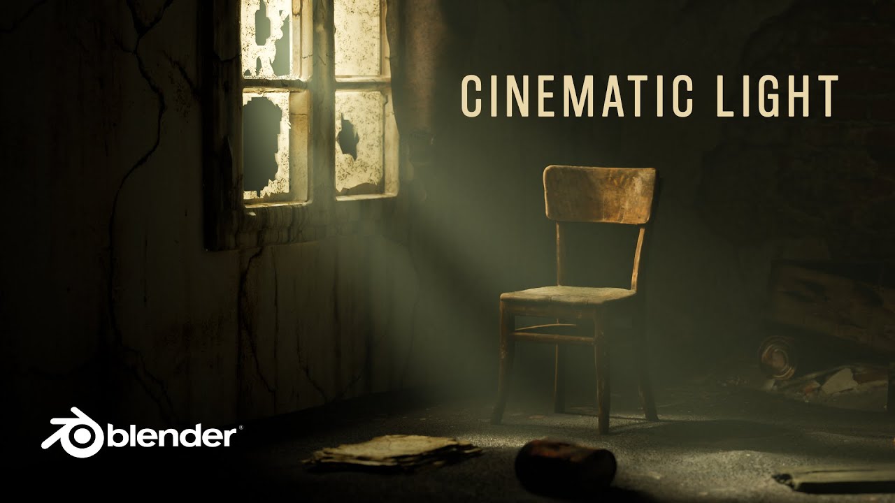 Creating a Cinematic Abandoned Room in Blender | Lighting Timelapse + AI Animation