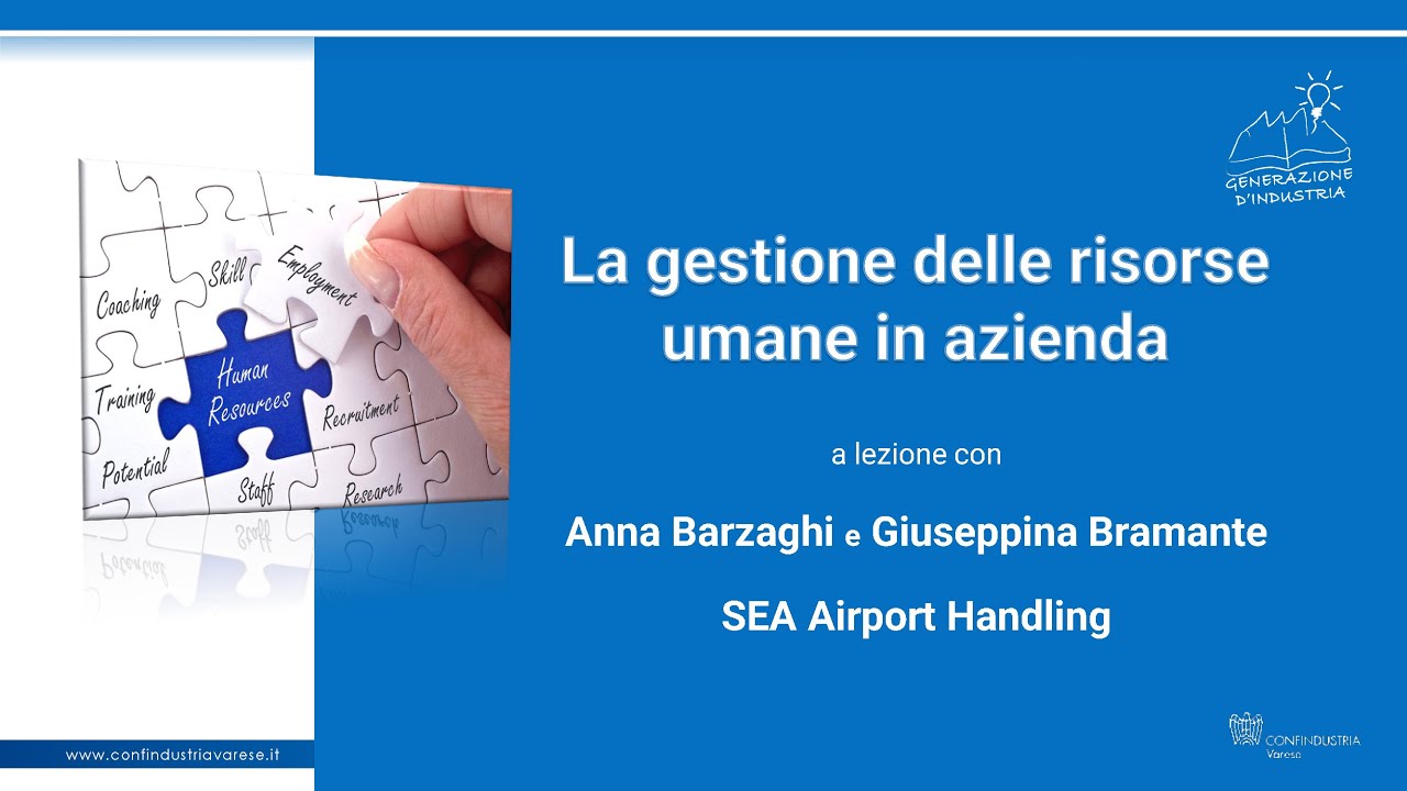 Aula virtuale: La gestione delle risorse umane all’interno dell’azienda
